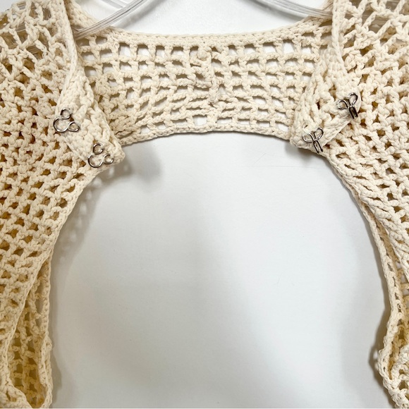 Dion Lee cream bone knit crochet bolero sleeves - Picture 5 of 7